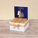 Season's greeting christmas tree designed premium chocolate small hamper