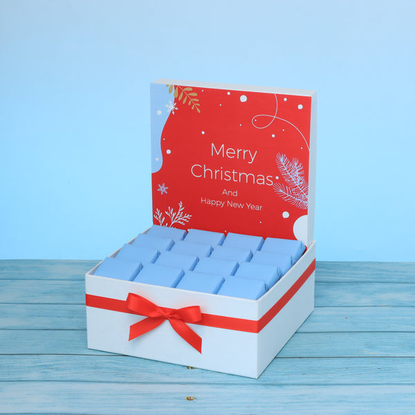 Merry christmas and happy new year designed premium chocolate medium hamper