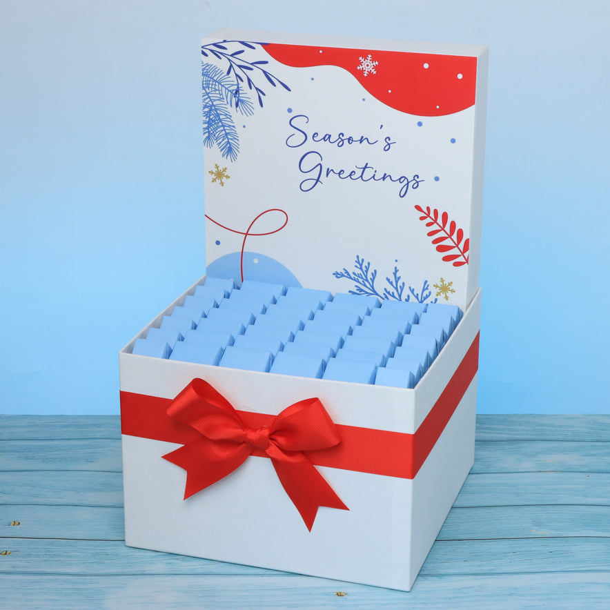 Season's greeting designed premium chocolate large hamper