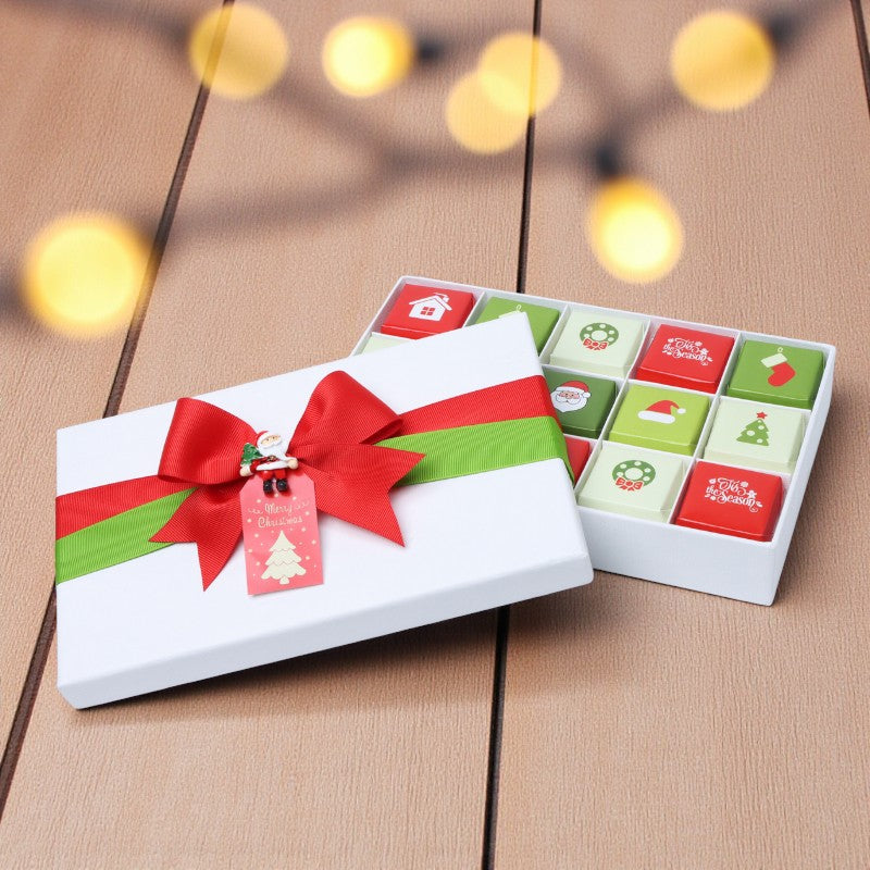 Christmas designed premium chocolate 15P hard box