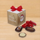 Set of 20 Christmas designed premium chocolate cube soft box