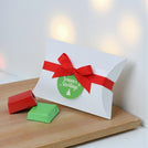 Set of 20 Merry Christmas premium chocolate pillow box
