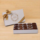 Season's greetings wreath designed premium chocolate 15 piece hard box