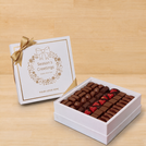 Season's greetings wreath designed premium chocolate hard box