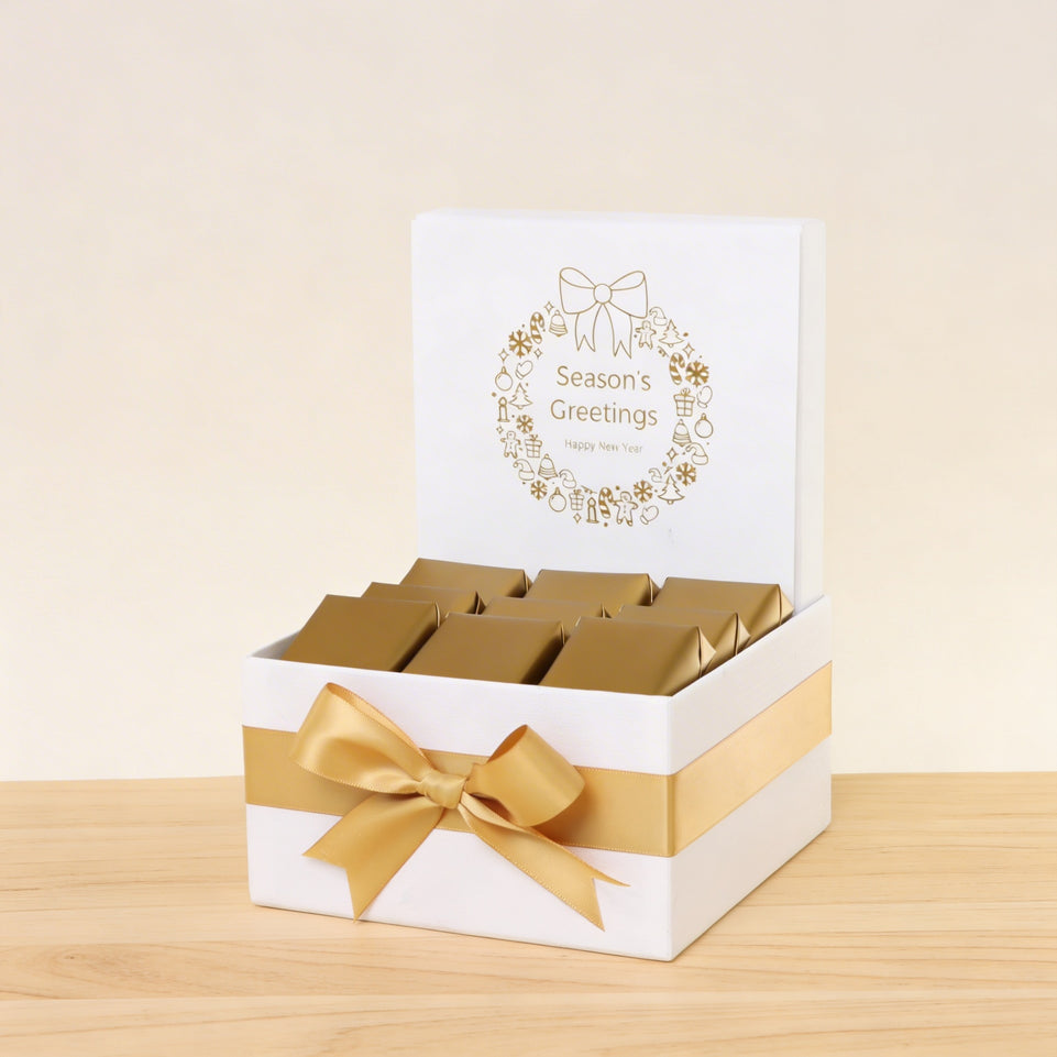 Season's greetings wreath designed premium chocolate small hamper