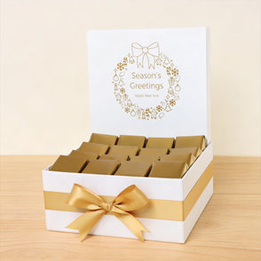 Season's greetings wreath designed pr...