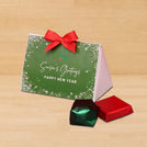 Set of 20 Season's greetings designed premium chocolate triangle box giveaway