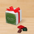 Set of 20 Merry Christmas & happy new year designed premium chocolate cube box giveaway