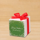 Set of 20 Merry Christmas & happy new year designed premium chocolate cube box giveaway