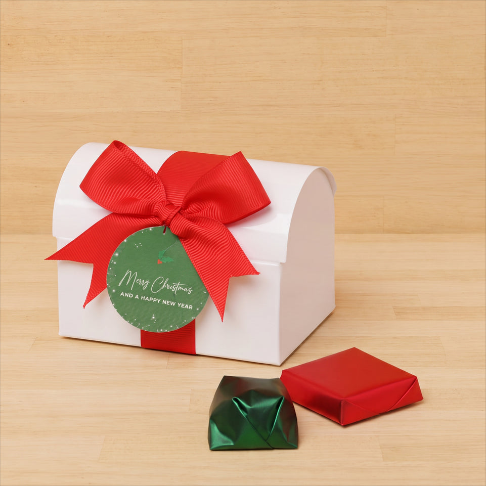 Merry Christmas & happy new year designed premium chocolate chest box giveaway