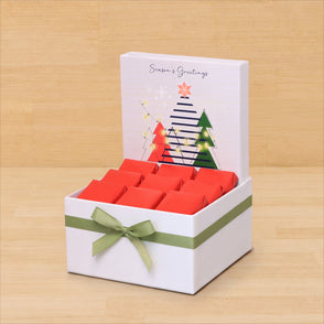 Season's greeting christmas tree desi...