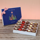Set of 3 corporate customized season's greetings designed premium chocolate 20p hard box