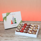 Set of 3 corporate customized season's greetings designed premium chocolate 20p hard box