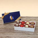 Set of 6 corporate customized season's greetings designed premium chocolate 8p hard box