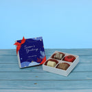 Set of 15 corporate customized season's greetings designed premium chocolate 4p hard box