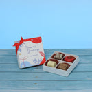 Set of 15 corporate customized season's greetings designed premium chocolate 4p hard box