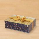 Season's greetings designed premium chocolate medium acrylic box