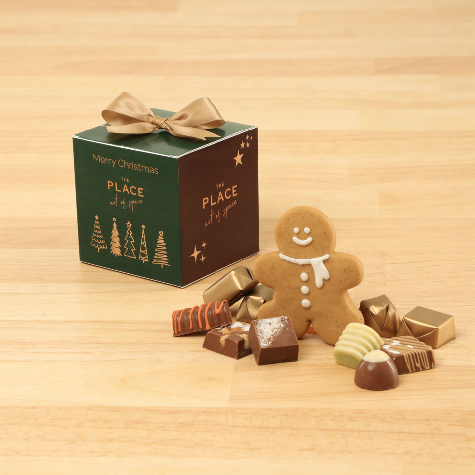 Corporate customized premium chocolate & cookies printed soft box