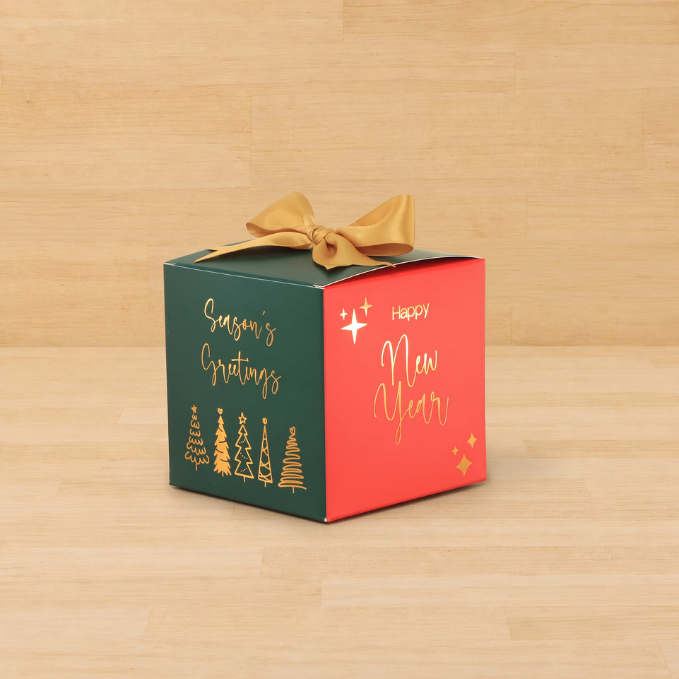 Set of 20 christmas designed premium chocolate soft cube box