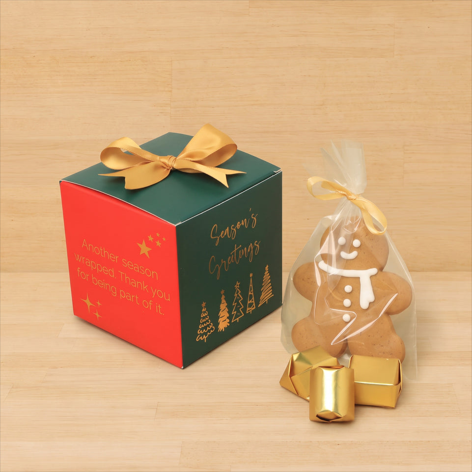 Set of 20 Christmas season premium chocolate & ginger bread cookies printed soft box