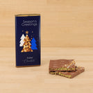 Set of 3 Season's greetings designed Dubai premium pistachio knafeh bar