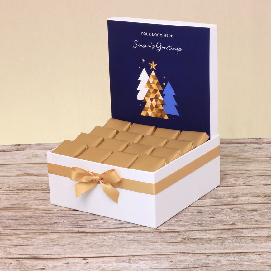 Corporate customized season's greeting premium chocolate medium hamper