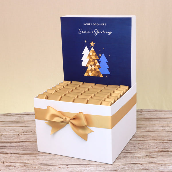 Corporate customized season's greeting premium chocolate large hamper