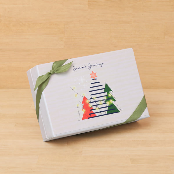 Set of 8 season's greeting designed premium chocolate 6p hard box