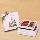 Season's greeting designed premium chocolate 2-layer hard box