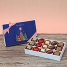 Season's greeting designed premium chocolate 15p hard box