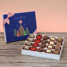Season's greeting designed premium chocolate 20p hard box