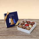 Season's greeting designed premium chocolate 9p hard box