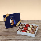 Season's greeting designed premium chocolate 12p hard box