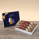 Season's greeting designed premium chocolate 20p hard box