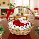 Christmas designed premium chocolate small basket