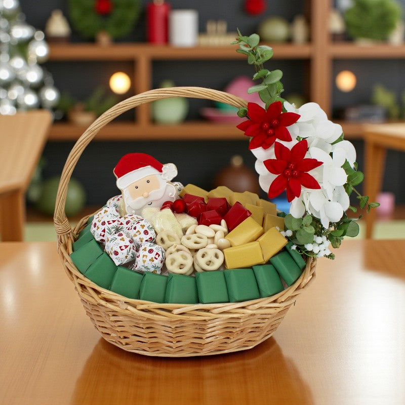 Christmas designed premium chocolate medium basket