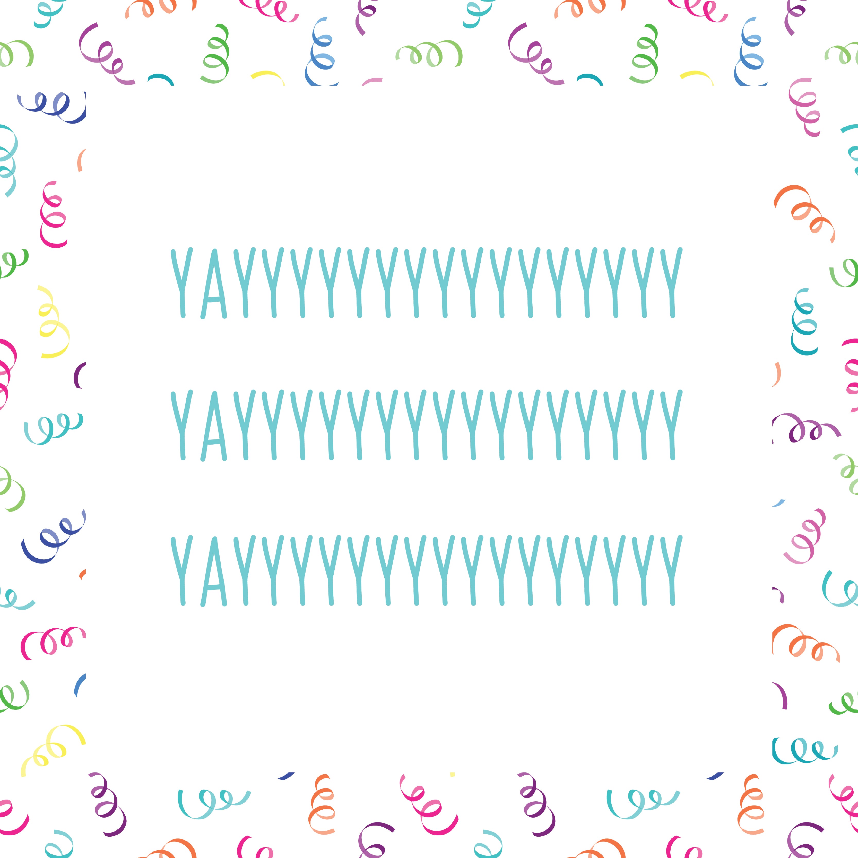 Yaaaay greeting card