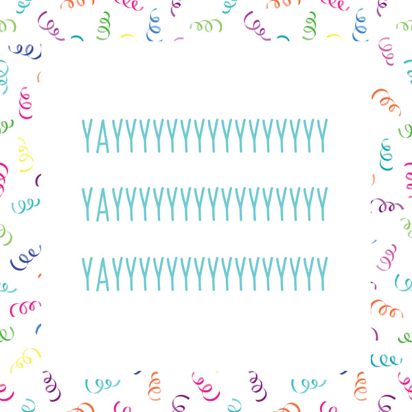 Yaaaay greeting card