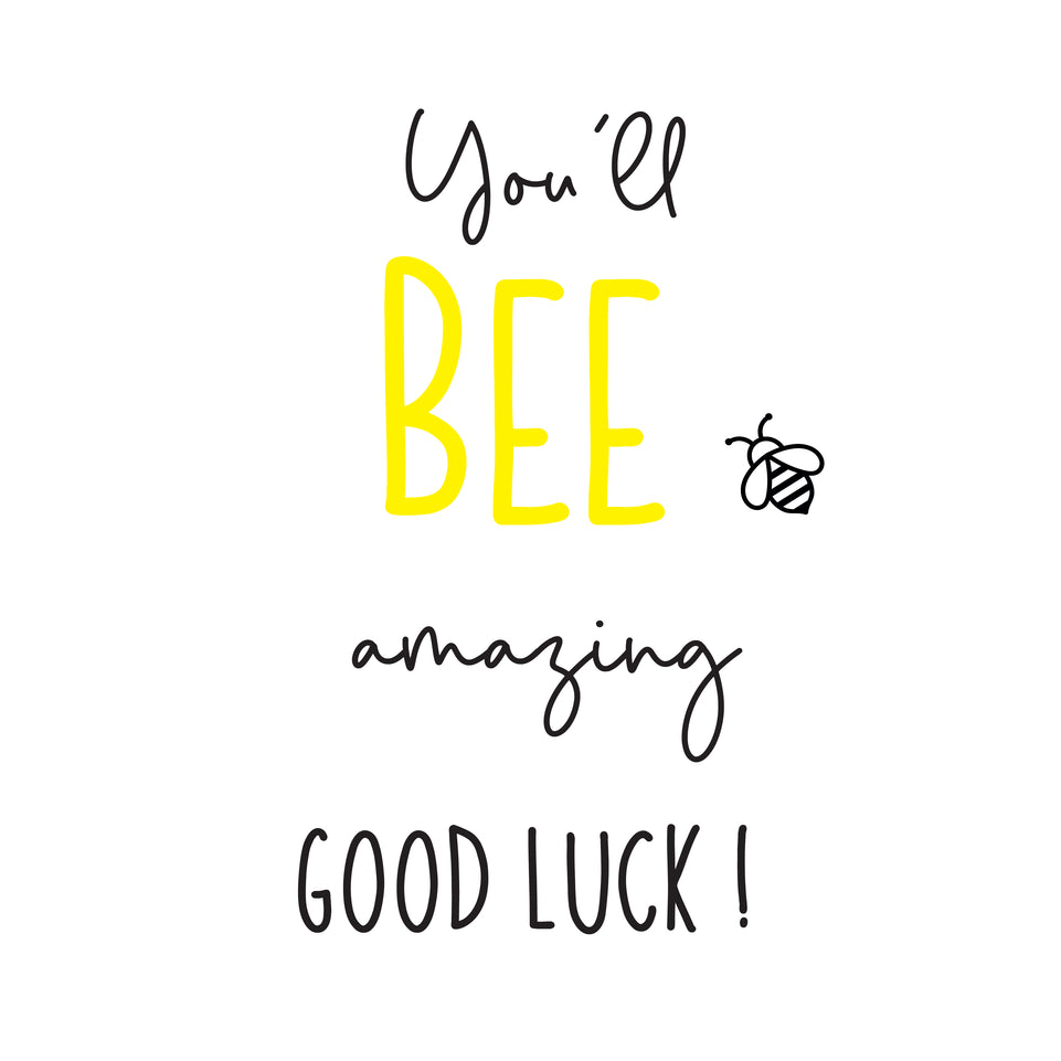 You_ll be amazing good luck greeting card