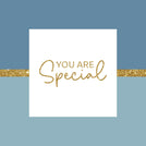 You are special glitter greeting card