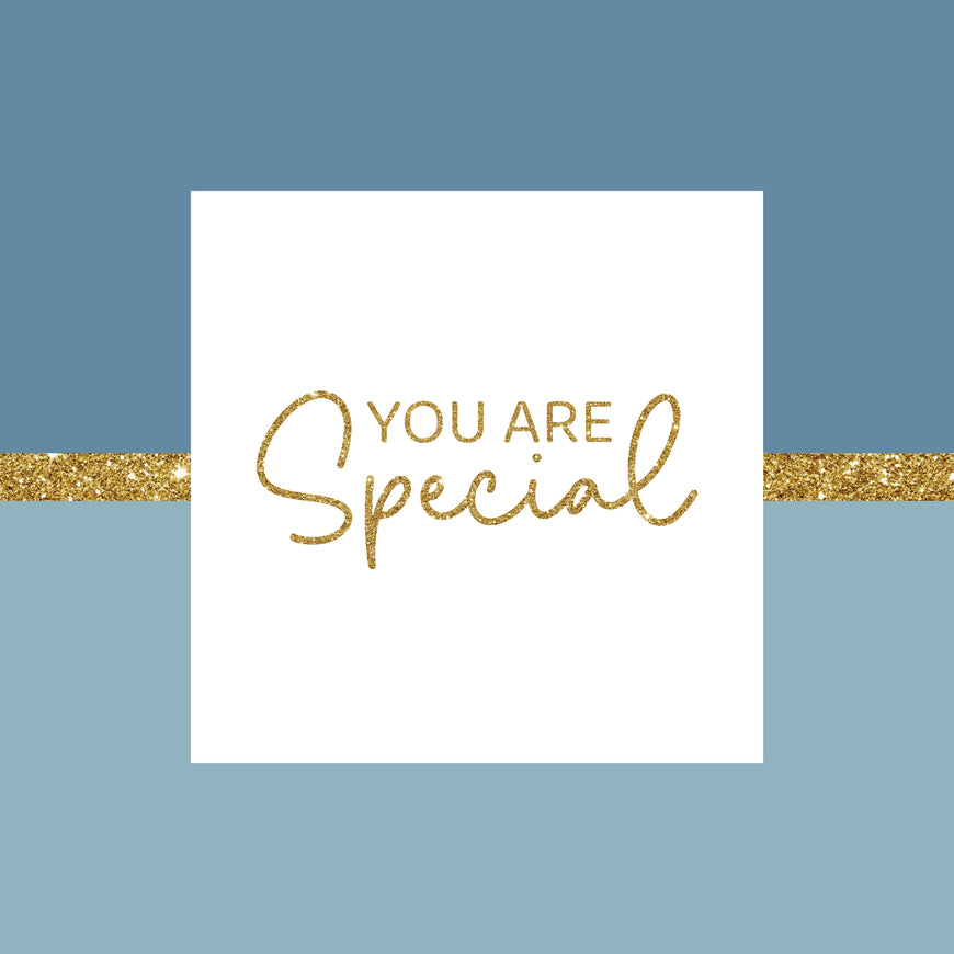 You are special glitter greeting card