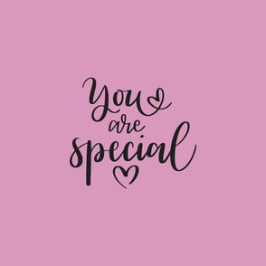 You are special with heart simple gre...