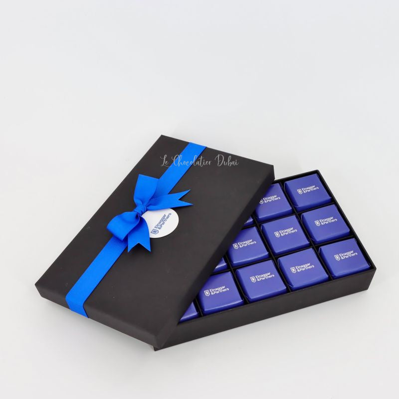 Corporate branded chocolate black hard box