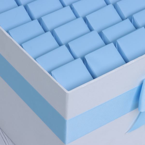 Baby boy teddy designed "welcome baby" chocolate extra large hamper