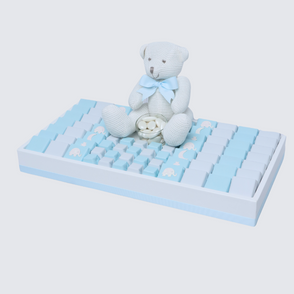 Baby boy glittery decorated chocolate...