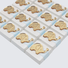 Acrylic Gold Elephant decorated baby chocolate