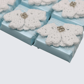 Set of 20 Baby boy small crochet jack...