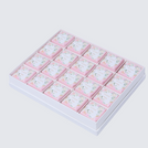 Welcome baby girl flower designed 20-piece chocolate hard box