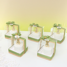 Baby boy teddy theme designed ceramic teddy giveaway clear box