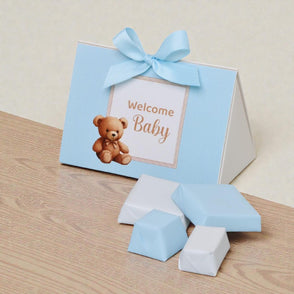 Set of 20 boxes welcome baby boy choc...